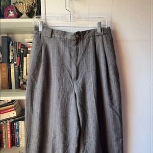 Vintage gray plaid trouser pants